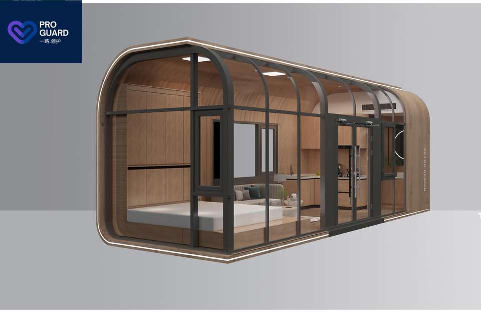 Prefabricated House Prefab Capsule Hotel Room Sleeping Apple Pod Cabin With Bedroom Bathroom Kitchen - Image 6
