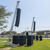Système de treillis d'éclairage de scène en aluminium robuste 600x1000mm avec conception modulaire, capacité de charge de 300kg pour configurations audio