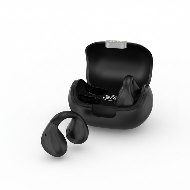 Saihunt TWS Wireless Ear-Clip Headphones Digital Battery Display Noise Cancelling Direct Factory Wholesale