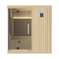 Sauna Interior para 4 Personas con Calefacción por Infrarrojos, que Brinda una Experiencia de Sauna Saludable y Confortable