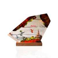 Lampe de nuit en résine Dragon Volant, design artistique Dragon Feu et Glace, décoration d'intérieur exquise, cadeau fabriqué en Chine, modèle LY163