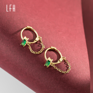Pendientes <span class=keywords><strong>de</strong></span> cadena <span class=keywords><strong>de</strong></span> circón cúbico verde cuadrado Pendientes <span class=keywords><strong>de</strong></span> cadena colgantes <span class=keywords><strong>de</strong></span> <span class=keywords><strong>oro</strong></span> real <span class=keywords><strong>de</strong></span> 18K Pendientes <span class=keywords><strong>de</strong></span> tuerca <span class=keywords><strong>de</strong></span> circón <span class=keywords><strong>de</strong></span> <span class=keywords><strong>oro</strong></span> <span class=keywords><strong>puro</strong></span> <span class=keywords><strong>de</strong></span> 18K <span class=keywords><strong>para</strong></span> <span class=keywords><strong>mujer</strong></span> - Product Image 3