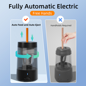 Temperamatite completamente automatico, temperamatite <span class=keywords><strong>elettrico</strong></span> a colori ricaricabile, arresto automatico, adatto per n. 2/casa/scuola - Product Image 3