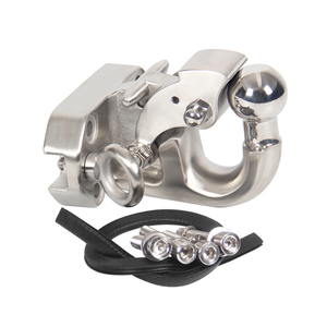 <span class=keywords><strong>Attelage</strong></span> de remorque de sauvetage tout-terrain en acier inoxydable de Style européen de voiture de Prado avec anneau de Base et accessoires de remorque de Camp de boule de remorquage - Product Image 1