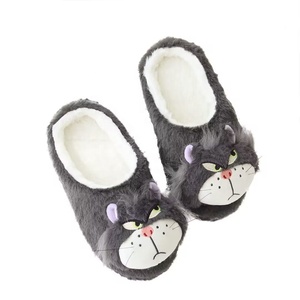 Chaussons d'intérieur <span class=keywords><strong>pour</strong></span> femmes en peluche, chauds, en daim, antidérapants, résistants à l'usure, <span class=keywords><strong>pour</strong></span> l'automne et l'hiver, motif chat mignon de dessin animé, bout fermé - Product Image 5