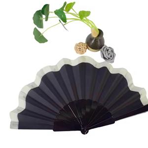 Ventiladores Plegables de Bambú con Borde de Encaje Hechos a Medida de Alta Calidad, Venta al por Mayor, Regalos de Recuerdo, Ventiladores de Mano para el Hogar - Product Image 6