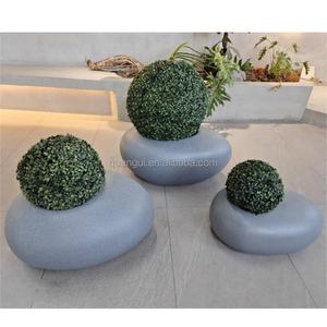 Pots de fleurs en fibre de verre imperméables et durables en gros pour la décoration de jardins extérieurs, hôtels et entrepôts - Product Image 5