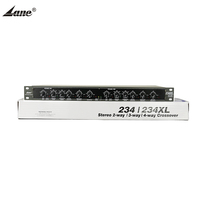 Amplificateur de voiture actif DSP Lane C-234XL avec subwoofer réglable, audio numérique 4 voies, machine de sonorisation DJ XLR, crossover 15W, noir