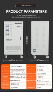 Stabilisateur de tension triphasé automatique 30KVA 220V 380V 20KVA 40KVA 50KVA 60KVA AVR régulateur de tension générateur ca cuivre SVC - Product Image 6