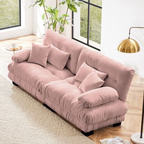 Pink + Chenille + 2 Seat