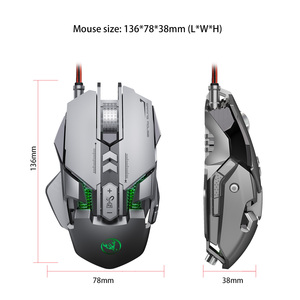 Ancreu J800 Full-Key 7 anpassbare Makro-Programmier maus <span class=keywords><strong>Gaming</strong></span> Ancreu HXSJ Marke 100% neue <span class=keywords><strong>Gaming</strong></span>-Maus - Product Image 4
