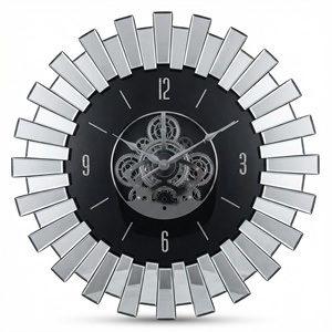 <span class=keywords><strong>Orologio</strong></span> <span class=keywords><strong>da</strong></span> <span class=keywords><strong>Parete</strong></span> di Lusso in Vetro <span class=keywords><strong>a</strong></span> <span class=keywords><strong>Specchio</strong></span> con Ingranaggi, Moderno <span class=keywords><strong>Orologio</strong></span> Scheletrato Silenzioso al Quarzo con Lancette, <span class=keywords><strong>Grande</strong></span> <span class=keywords><strong>Orologio</strong></span> Decorativo <span class=keywords><strong>da</strong></span> <span class=keywords><strong>Parete</strong></span> per Soggiorno e Casa - Product Image 3