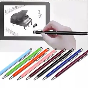 Nuevo diseño de múltiples de Metal de Color de capacitiva bolígrafo Stylus pantalla táctil Stylus Pen con logotipo personalizado