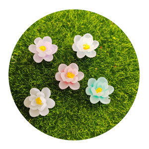 Cabujones de resina con diseño de margaritas y flores, para álbum de recortes, lazos para el pelo, bricolaje - Product Image 2