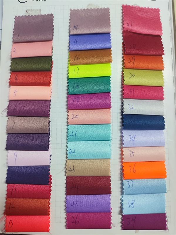 lamour satin color card