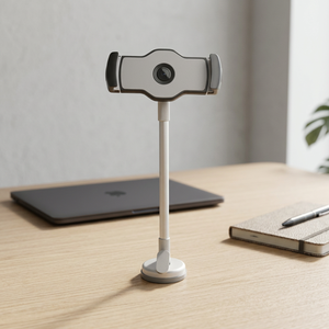 Aluminum Alloy iPad Compatible Desk Bed Mobile Phone Stand <b>Clamp</b> Rotatable Holder Removable Vacuum Suction Cup Flexible - Product Image 3