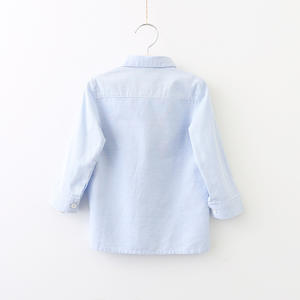 Kid's <b>Light</b> Color Stylish Formal Designs Embroidery <b>Cheap</b> Shirts Made in China - Product Image 2