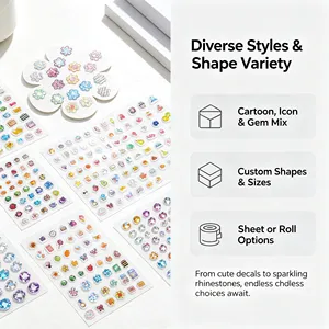 Etiquetas Adhesivas de Papel con Diseño de Dibujos Animados, Personalizadas, con Logotipo de Marca Privada, para Empaquetado, Uso Comercial, Ecológicas - Product Image 6