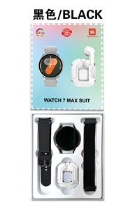 Bộ Quà Tặng Thông Minh Đồng Hồ Tập Thể Dục Tracker Đồng Hồ 7 Max Phù Hợp Với Màn Hình Amoled Dây Đeo Kép Không Dây Earbuds Smartwatch Miễn Phí Air31Earphones - Product Image 5