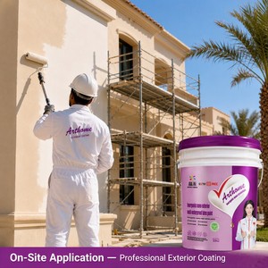 <span class=keywords><strong>Peinture</strong></span> murale extérieure nano inorganique, revêtement en latex imperméable, finition pour surfaces en maçonnerie, couleur personnalisée - Product Image 3