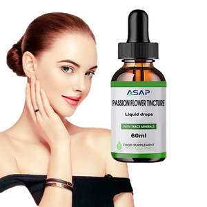 Teinture de fleur de la passion 2 Floz Gouttes d'extrait liquide sans alcool Supplément super concentré Végétarien Sans OGM Sans gluten - Product Image 1