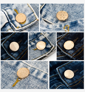 Phụ Kiện May Mặc Thay Thế Biểu Tượng Tùy Chỉnh Đinh Tán Hợp Kim Kẽm Denim Tùy Chỉnh Vàng Nút Nút Kim Loại Quần Jean Nút Cho Quần Áo - Product Image 6