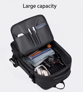 Sacs à dos décontractés extensibles pour ordinateur portable avec port USB, personnalisables avec logo, pour usage quotidien, voyages d'affaires et voyages aériens - Product Image 5