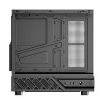 Boîtier d'ordinateur de jeu PC, refroidisseur d'eau pour processeur, verre trempé, boîtier PC de bureau ITX à cadre ouvert avec écran