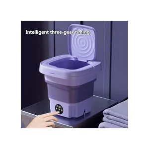 Portable 6.5L <b>Mini</b> Foldable Semi-Automatic Plastic <b>Washing</b> <b>Machine</b> 2.0kg Front Loading Powered Universal Motor 6 5L Portable Wa - Product Image 5