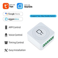 Tuya Smart Home Zigbee Mini Module Intelligent Contrôleur de Microcircuit Interrupteur de Télécommande Murale 16A Google Alexa Commande Vocale