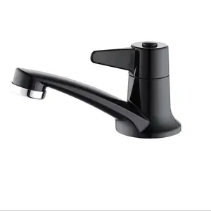 Đen <span class=keywords><strong>Basin</strong></span> chậu tap nhựa duy nhất lạnh nhanh chóng mở vòi nước - Product Image 1