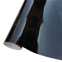 Film de protection de peinture automobile en vinyle noir brillant 3 couches sans bulles en PVC pour autocollants de voiture