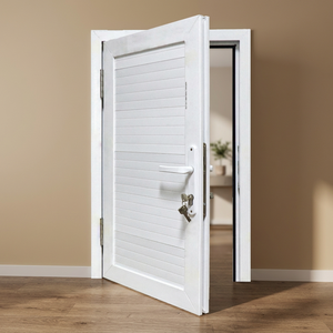 ประตูบานเปิดกระจก UPVC ยี่ห้อ HOFFEN ขนาด 81x205 ซม. กันเสียง กันน้ำ ป้องกันความร้อน ผลิตในประเทศไทย เหมาะสำหรับอพาร์ทเม้นท์ ดีไซน์ทันสมัย - Product Image 2