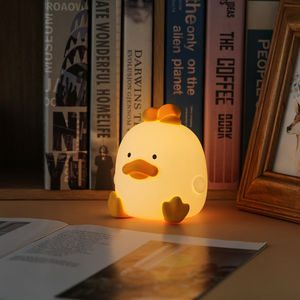 Pato <span class=keywords><strong>de</strong></span> dibujos animados <span class=keywords><strong>de</strong></span> silicona para niños, decoración <span class=keywords><strong>de</strong></span> dormitorio, regalo <span class=keywords><strong>de</strong></span> cumpleaños, luz nocturna <span class=keywords><strong>de</strong></span> <span class=keywords><strong>patito</strong></span>, luz Led para dormir, lámpara recargable por USB - Product Image 2