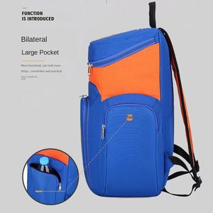 Mochila de Baloncesto de Mezclilla Personalizada al por Mayor con Logotipo, Transpirable, Duradera, para Gimnasio al Aire Libre, con Cierre, Impermeable, Deportiva Informal, con Forro de Poliéster - Product Image 3