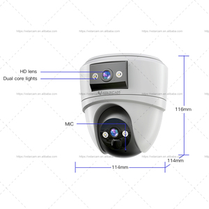 Vstarcam Caméra Dôme CCTV <span class=keywords><strong>Hybride</strong></span> Intelligente Double Lentille 6MP 3K Couleur Intégrale Carte SIM 4G Vision Nocturne Stockage Carte Mémoire Modèle OEM BG2DR - Product Image 3