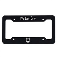 Support de plaque d'immatriculation décoratif en plastique à motif fibre de carbone, standard américain, vente en gros, cadre de plaque d'immatriculation en fibre de carbone