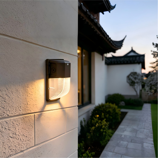 LED Wall Pack Light 30W 3600lm 5000K Outdoor yard wall Lights with Dusk to Dawn Sensor 120Vac IP65 Security Lighting