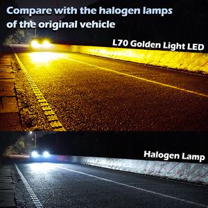 Giallo dorato H11 3000K nuova lampadina ad alta potenza 140w <span class=keywords><strong>faro</strong></span> H1 9005 9006 Led <span class=keywords><strong>faro</strong></span> 15600LM ad alta potenza <span class=keywords><strong>faro</strong></span> a Led - Product Image 4