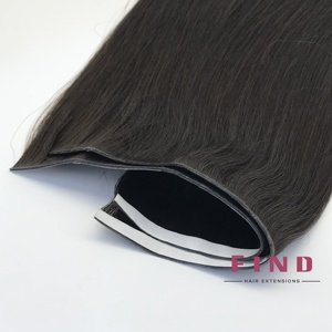 <span class=keywords><strong>Express</strong></span> weft 100% Rusia Virgin Remy ekstensi rambut manusia genius pita panjang gaya ditarik ganda-tren terbaru - Product Image 1
