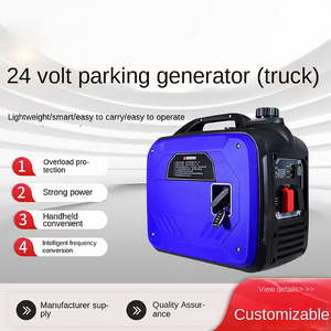 Generador Portátil Pequeño de Gasolina para Camioneta, 24V 165cc, 4 Tiempos, 50/60Hz, Silencioso, Arranque Automático, Aire Acondicionado, 6.0L, 24h - Product Image 5