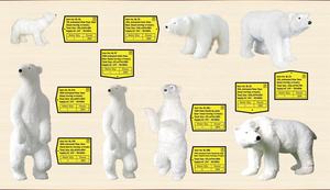 פסל דוב קוטב אנימציה בגודל טבעי 1.8 מטר, עשוי פיברגלס, עם רמקול בלוטות', לקישוט חג המולד - Product Image 6