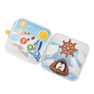 Libro di storia di educazione precoce 3D per bambini ha sentito il libro di animali del pinguino tranquillo per bambini Montessori personalizzati - Product Image 6