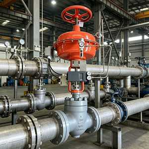 Válvula de Control Industrial de 4 Pulgadas, de Acero al Carbono Fundido y Forjado, con Característica de Flujo Lineal, Tipo <span class=keywords><strong>Porcentaje</strong></span> Igual, con Brida, PN 16 - Product Image 5