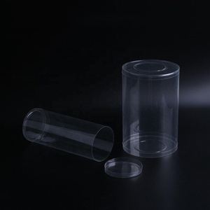 Cylinder Plastic Box Plastic Plastic Transparent Box Toy Gift Cylinder Transparent Round Plastic Box