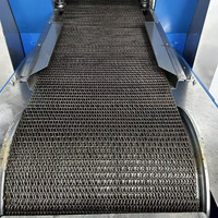 Bande transporteuse en treillis métallique Yuchen, en acier inoxydable SS304, robuste, pour ligne de reculage du verre