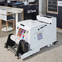 Nouvelle arrivée : Machine à poudre DTF A3 blanche avec rouleau enveloppeur et chauffage pour l'impression textile sur t-shirts