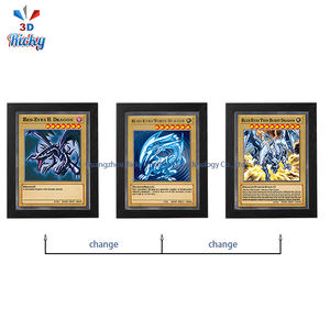 Ricky 3D Anime Poster Card battaglia per alimenti per animali domestici eco-friendly lenticolare lamina olografica mostro evocazione tema plastica Laser - Product Image 2