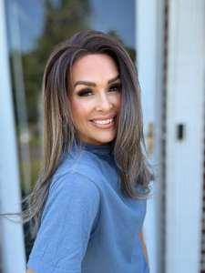 วิกผมหน้าผากแบบ HD 13x4  ทรงตรงแบบมีเลเยอร์  ใยทนความร้อนสูง  ไม่ต้องใช้กาว  โปร่งใสเป็นธรรมชาติ - Product Image 2