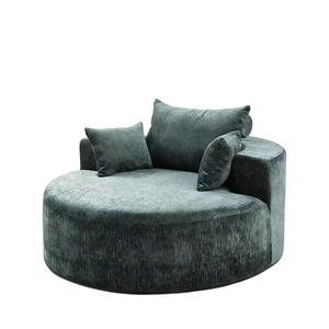 हॉट सेलिंग राउंड लिविंग रूम फर्नीचर अवकाश सोफा आलसी लोग उच्च घनत्व वाले फोम सोफे नरम और आरामदायक - Product Image 5